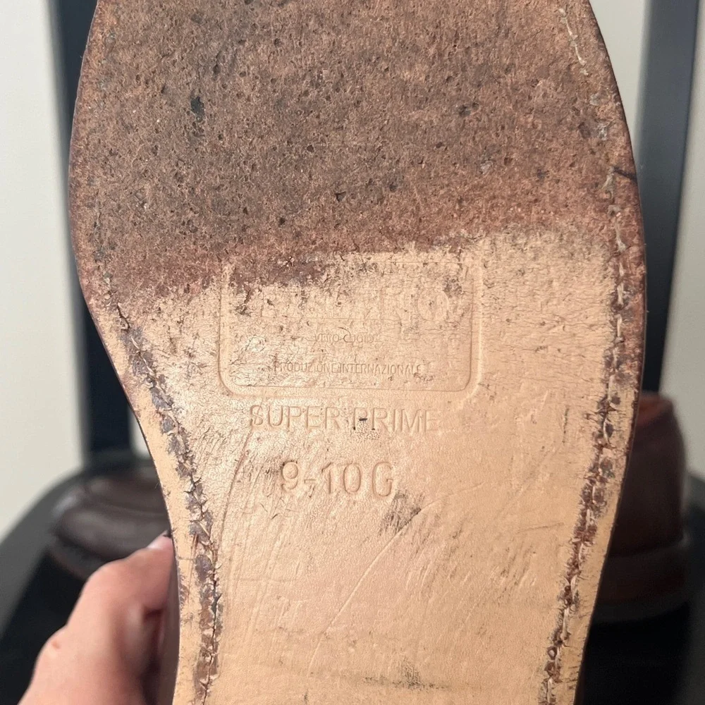 Johnston & Murphy Cherry Brown Leather Tassel Loafers Sz 8